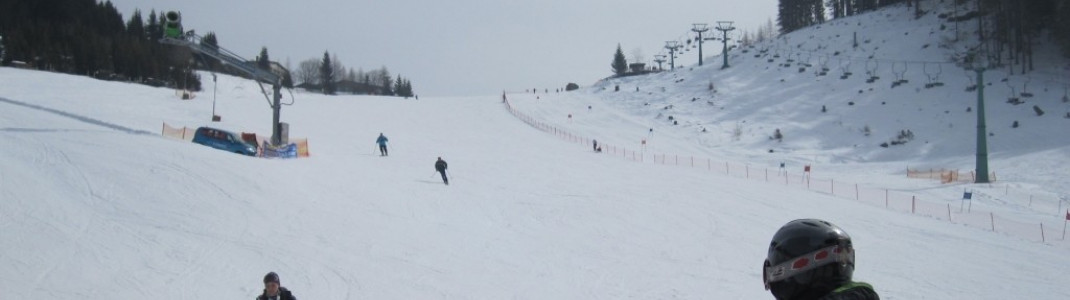 Blue Moser slope next to the Moser double chairlift.