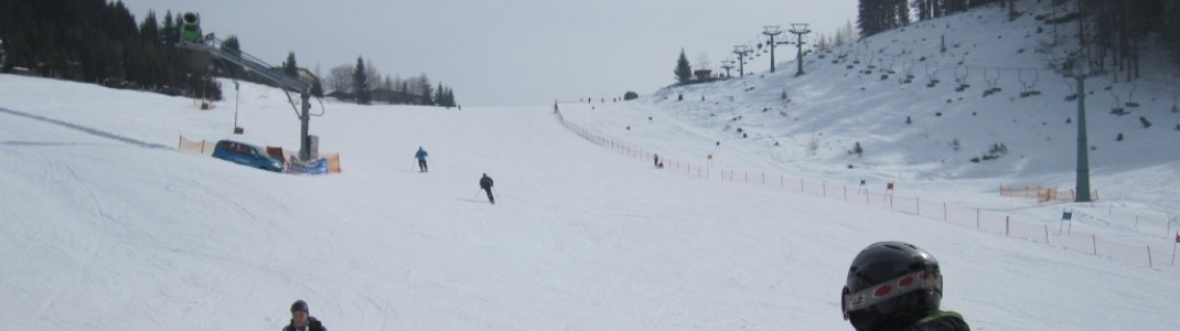 Blue slope next to the Moserbahn chairlift