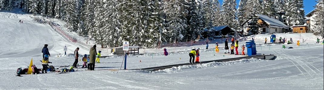 Children practice in the Sunny Kids Park.