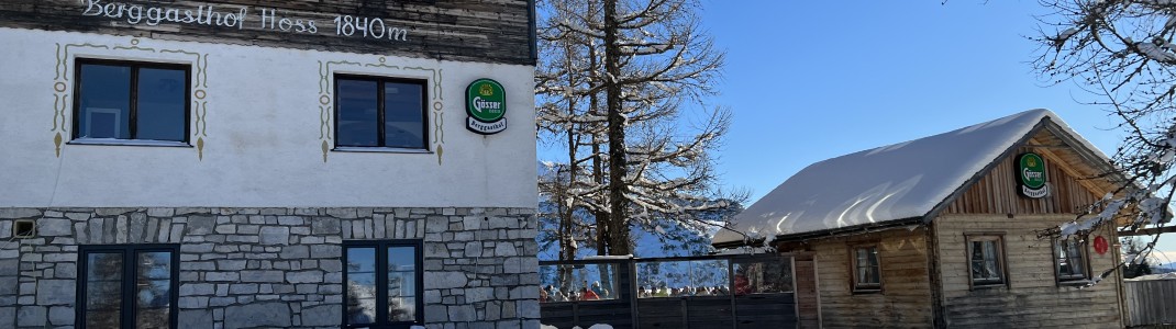 Rustic huts invite you to stop for a bite to eat.