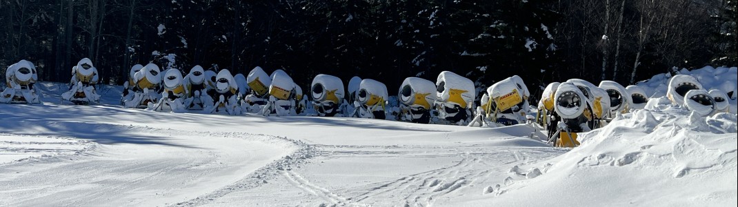 If necessary, more than 100 snow cannons are on standby.