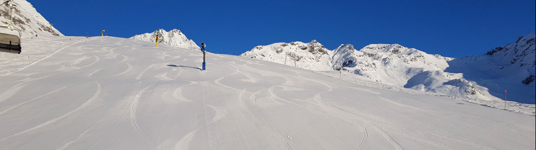 On the wide slopes you can carve ideally!