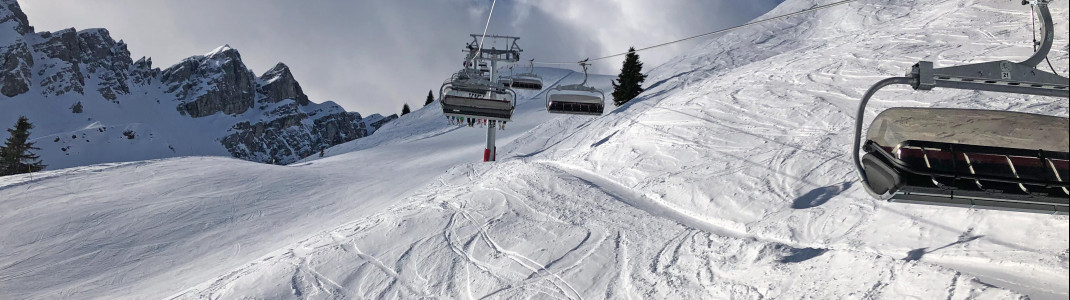 Below the "Wastenegg " lift deep snow tracks can often be seen.