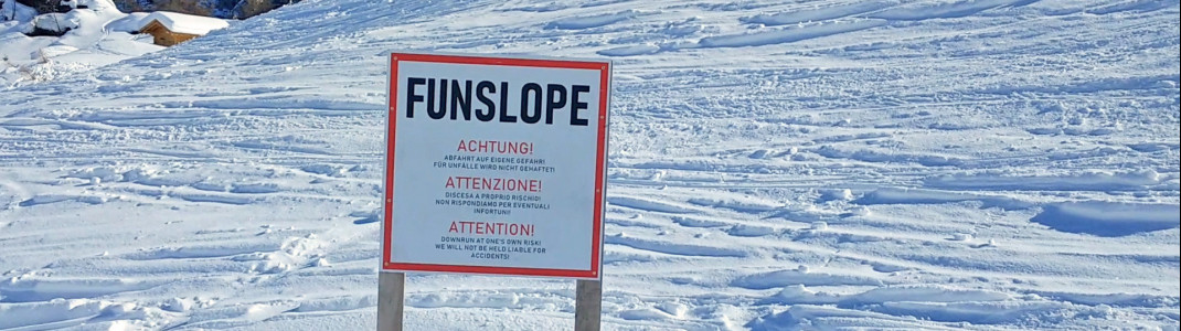 In a funslope, caution is always advised.