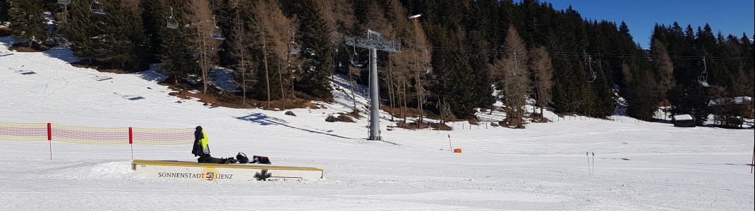 The small fun park is located next to the Wartschenbrunn chair lift.