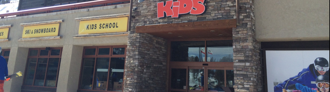 The kids ski school is located at the Main Lodge