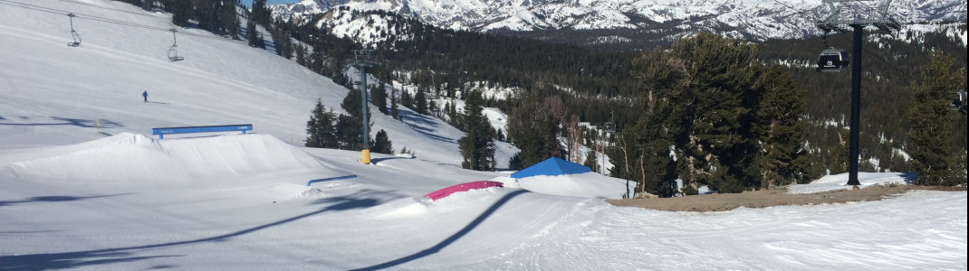 Some features of the Main Park terrain park.