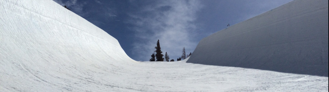 Impressive: the 22ft halfpipe at Main Park.