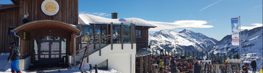 The Treff 2000 at the Grünwaldkopfbahn offers a great panoramic view.