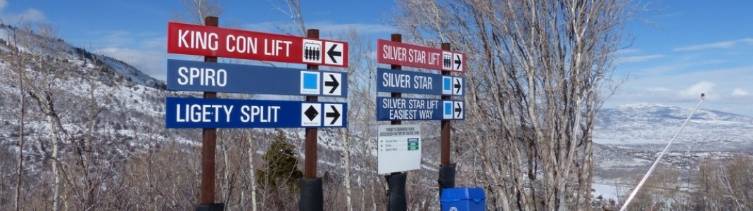 Excellent "road signs" in the whole ski resort make getting around without getting lost a lot easier.