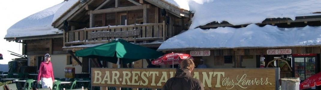 One of numerous mountain huts in Portes du Soleil - yes, there are 99 in number!