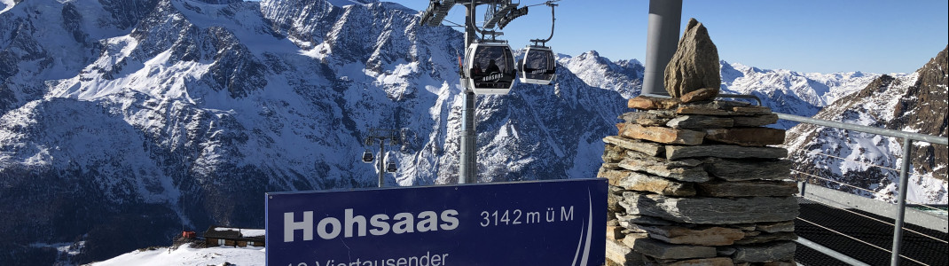 Great view at the top station Hohsaas