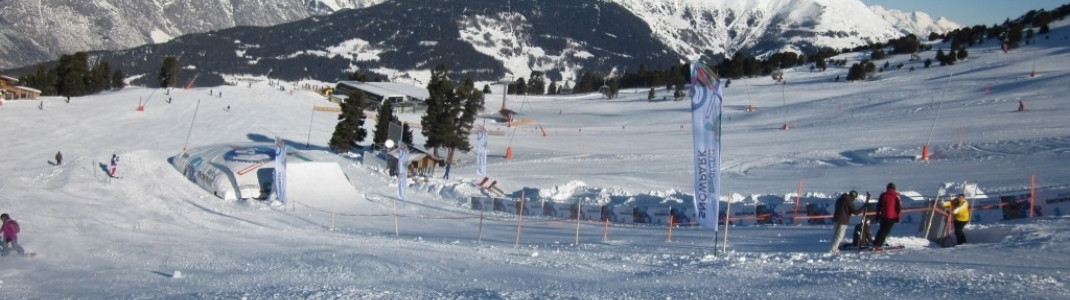 Snowpark at the Schöngampbahn lift