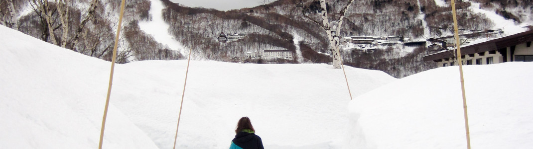 So much snow lay in the valley during our visit.