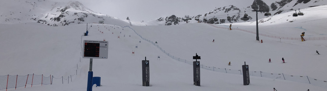 Ski movie track at the Giggijoch