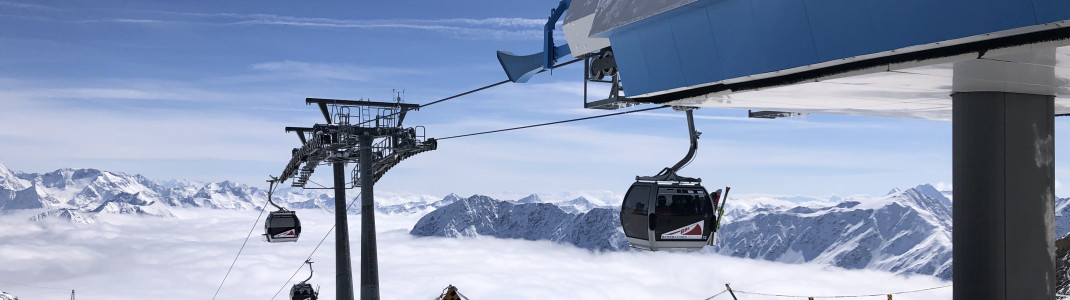 Gondola at the Tiefenbach Glacier