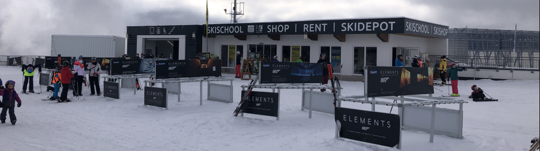 Ski depot, rental and shop at the Giggijoch