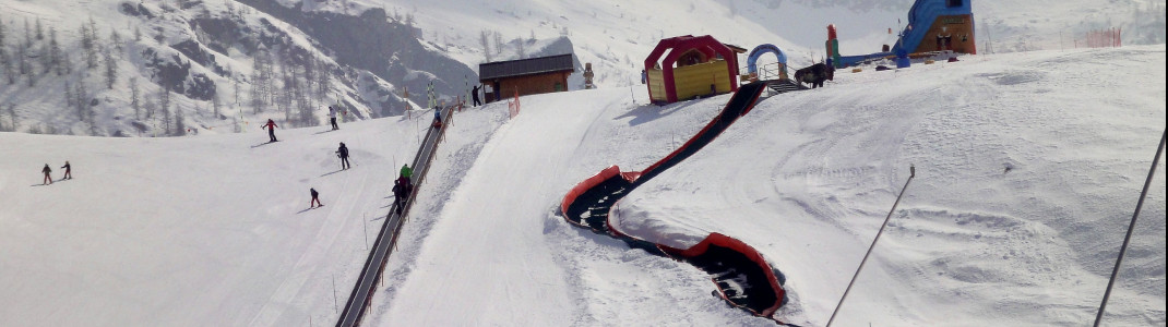 On the Italian side of the ski resort the kids park is located at Plan Maison