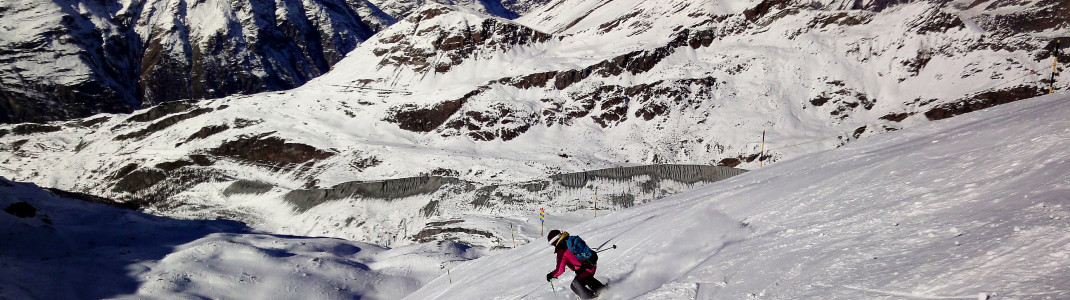 The off-piste trail Nr. 34 at Stockhorn