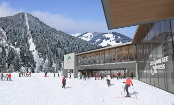 With the new zellamseeXpress, Viehhofen is also connected to the skiing area Schmittenhöhe.