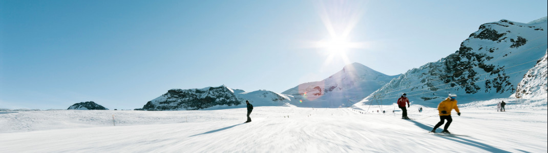 300 Sonnentage und 5 Monate Schneegarantie - dafür steht Saas-Fee im Schweizer Kanton Wallis