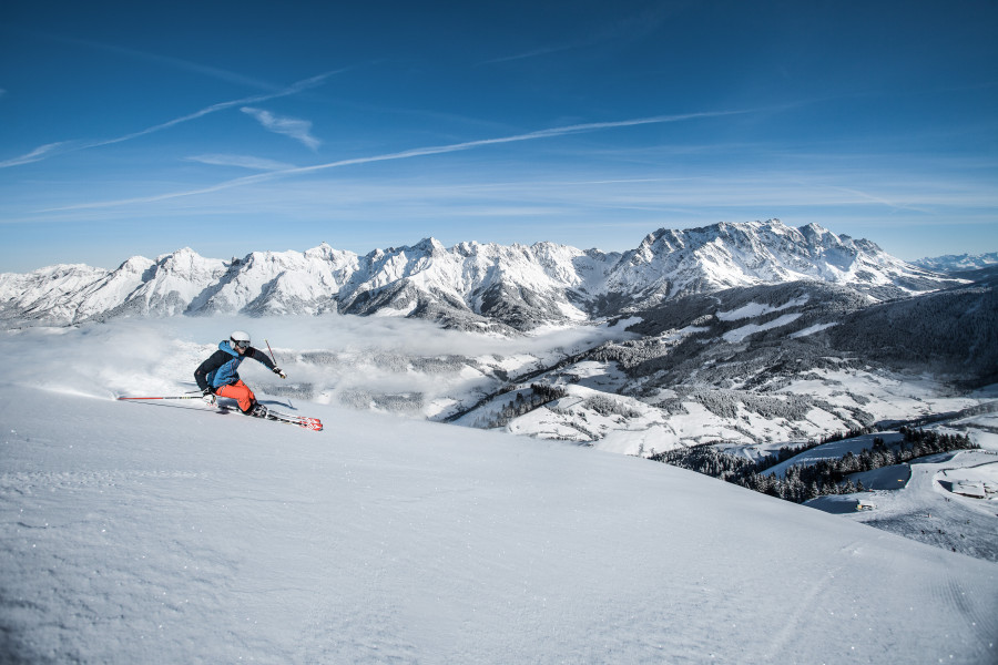 Auf der Königstour lässt sich das Skigebiet Hochkönig erkunden.