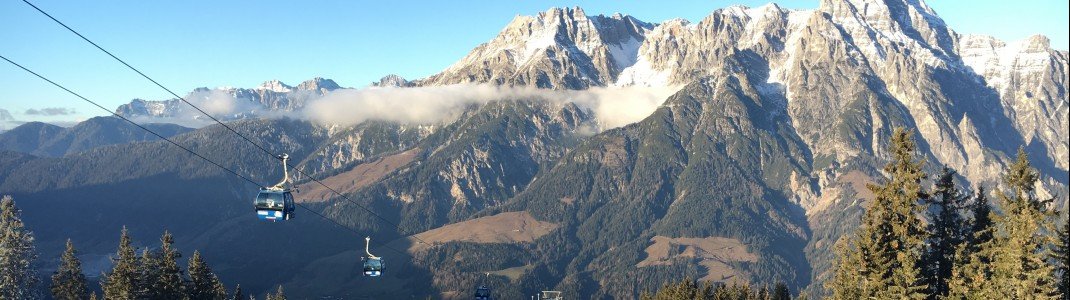 Auch am Nachmittag herrschten noch super Pistenbedingungen, wie hier auf der Abfahrt von der Asitz-Bergstation.