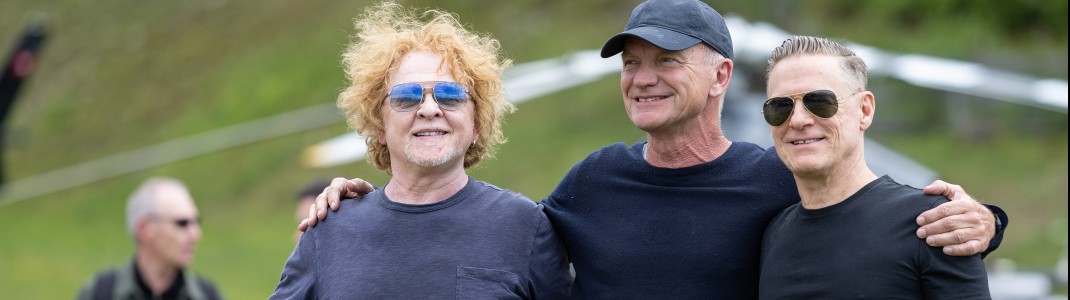 Drei Legenden werden heuer musikalisch die Skisaison in Schladming eröffnen: Bryan Adams (v.r.), Sting und Simply Red.