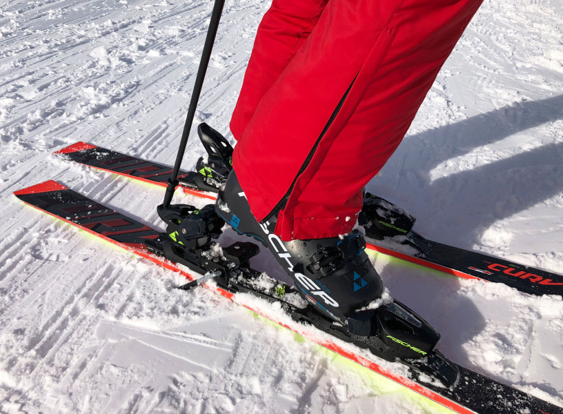 Opening ski bindings is only one of the things ski poles are very useful for.