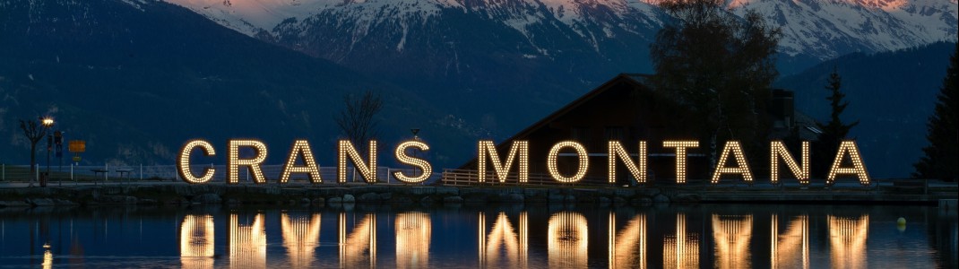 Crans Montana liegt in der französisch-sprachigen Schweiz auf 1500 Höhenmetern.