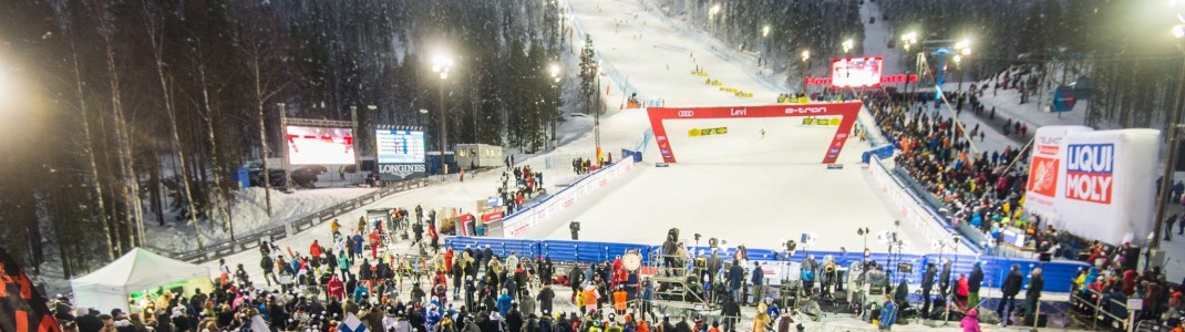 Die Slalomrennen in Levi werden unter Flutlicht stattfinden, da es in Finnland auch tagsüber im November nur wenige Stunden richtig hell wird.