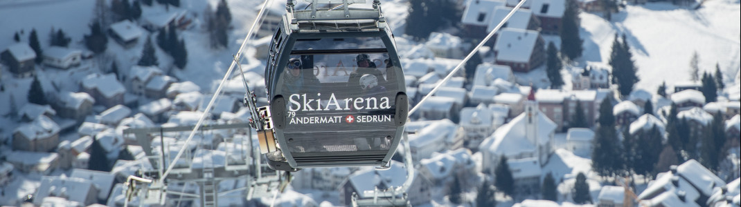 Die SkiArena Andermatt-Sedrun bietet 120 Pistenkilometer in sämtlichen Schwierigkeitsstufen.