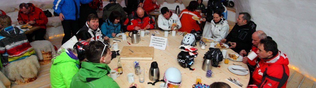 Im Schneeiglu wartet schon das Frühstück. © Tourismusverband Großarltal