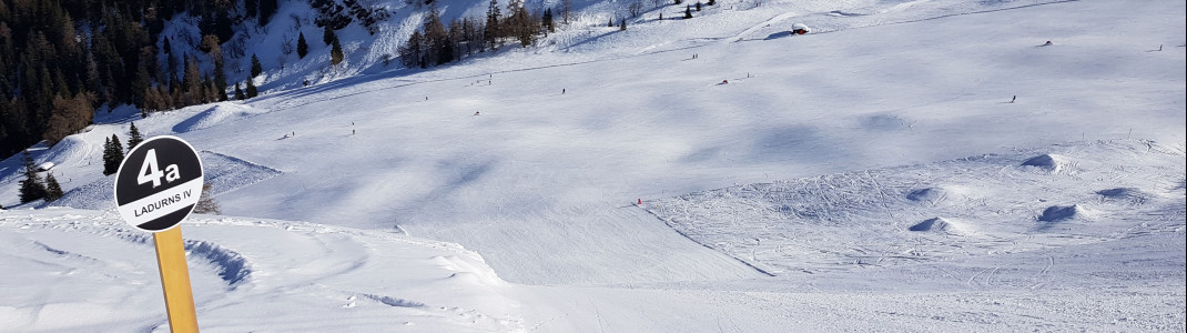 Für fortgeschrittene Skifahrer gibt es auch zwei schwarze Pisten im Skigebiet.