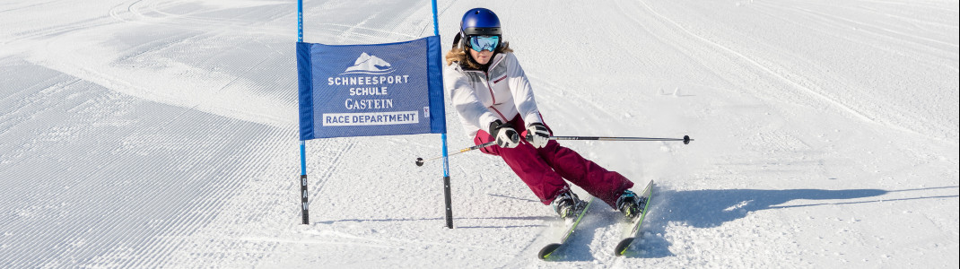 Auf der permanenten Skimovie-Anlage an der Haitzingalm kann sich jeder fühlen wie ein Skirennfahrer!