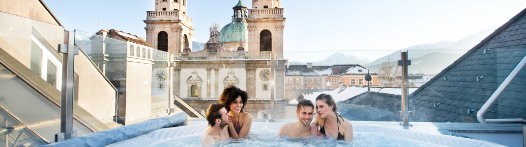 Entspannung pur im Whirlpool des Hotels Grauer Bär in Innsbruck