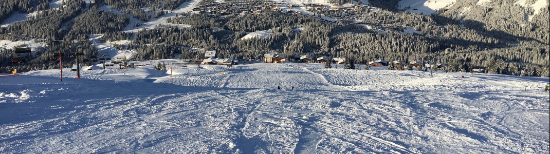 So gut wie nichts los war am Nachmittag des Dreikönigstags im Teilskigebiet Hochkrimml. Perfekte Bedingungen für ausgedehnte Carving-Schwünge.