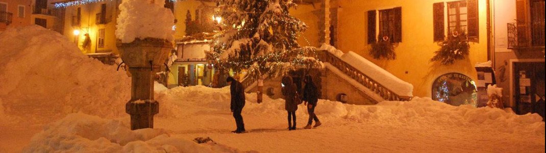 Schneemassen in Limone Piemonte.