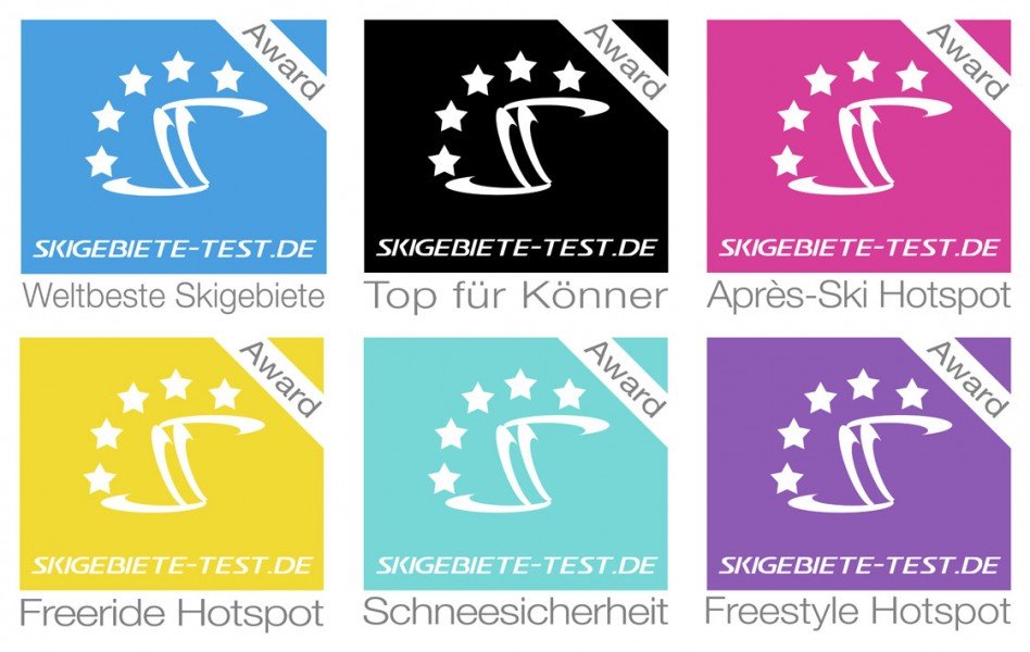 Die Auszeichnungen von Skigebiete-Test.de