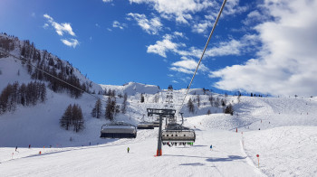 Das Skigebiet Steinplatte - Winklmoosalm bietet mehr als 40 Pistenkilometer.