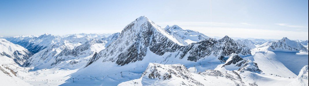 Der Stubaier Gletscher gehört zu den schönsten Skigebieten in den Alpen.