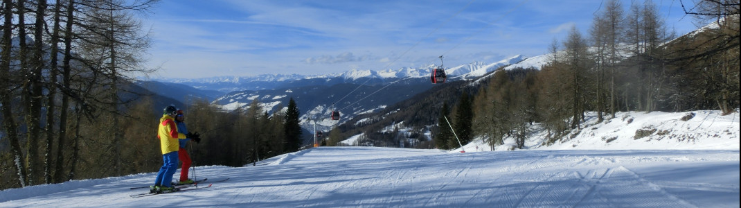 Blick ins Hochpustertal von der Stiergarten-Piste aus