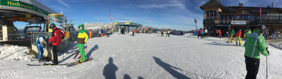 An der Bergstation des Hochwurzen
