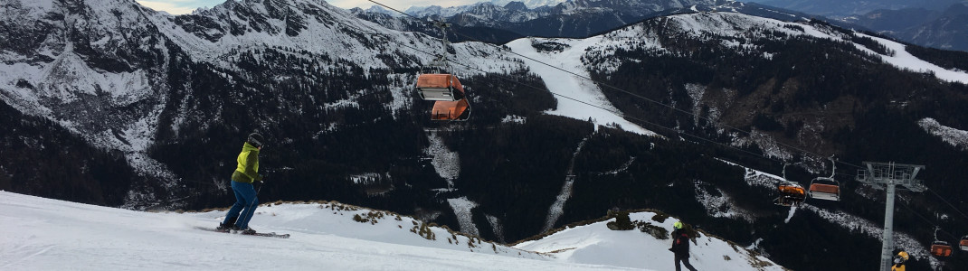 Unterwegs auf der schwarzen Piste Nr. 7 am Hauser Kaibling