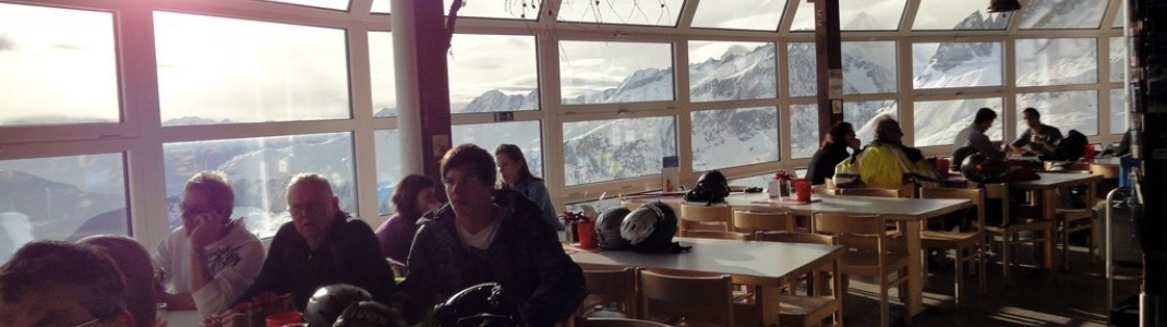 Das Panoramarestaurant an der Bergstation der Bettmerhorn Gondel!