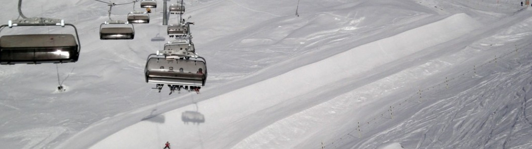 Die Halfpipe - fotografiert vom Schönbiel Lift aus!