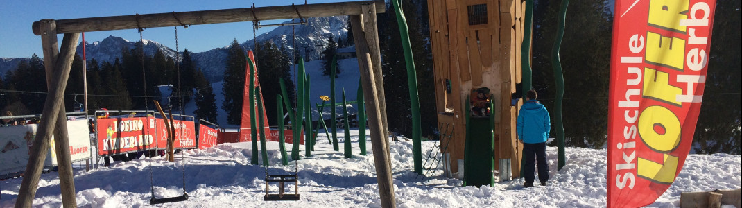 Auch ein kleiner Kinderspielplatz befindet sich im Areal bei den Kinderländern
