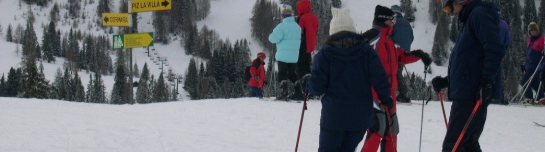 Welche Piste wählen wir? In Alta Badia gibt es zahlreiche Möglichkeiten