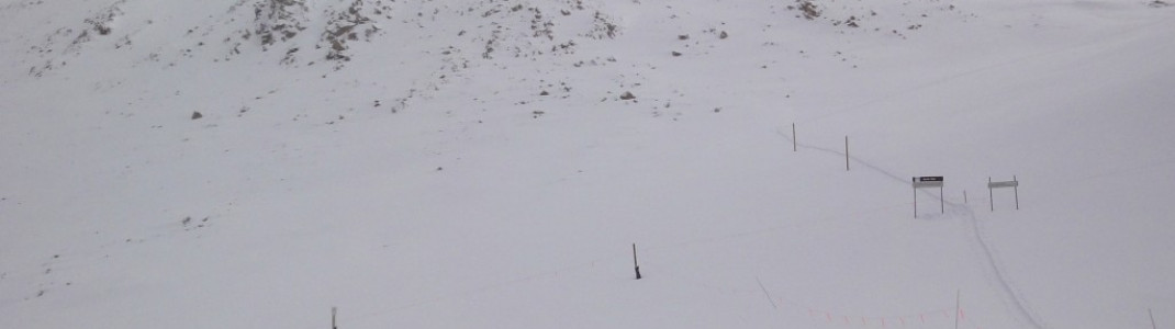 Der Zustieg zum East Wall Bereich und zur Abfahrt North Pole! Achtung: Hierhin sollten sich nur Alpinisten mit Lawinenausrüstung wagen.