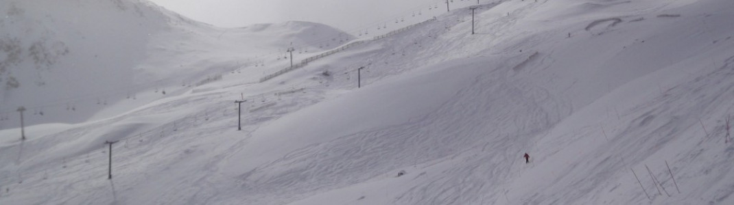 Schöne Tiefschneehänge am Lenawee Mountain Lift!
